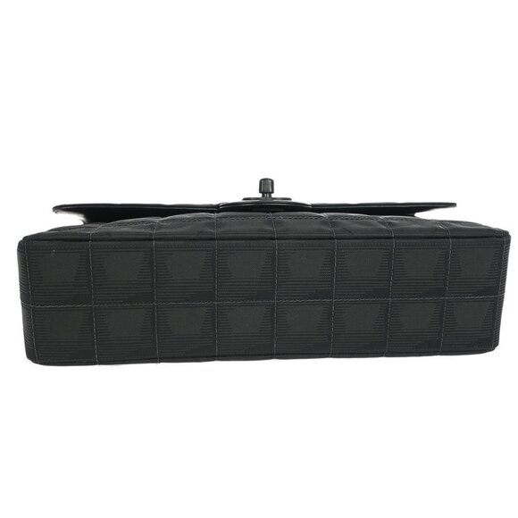 Chanel Black Jacquard Nylon Travel Line Medium Classic Single Flap XX03897 - Picture 5 of 10